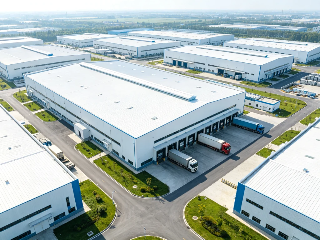 Aerial view of Hongfa disposable hygiene products manufacturing factory in China