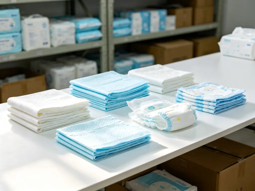 OEM disposable hygiene products including pet pads adult underpads baby diapers and baby underpads