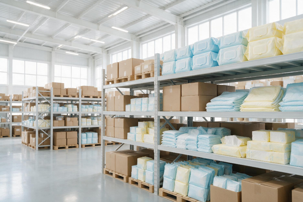 01 wholesale hygiene products warehouse Disposable hygiene product packages and cartons for wholesale retail and e-commerce supply