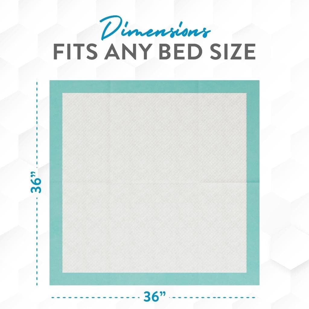 HONGFA disposable underpads 36 by 36 inch size guide for beds chairs sofas and furniture protection