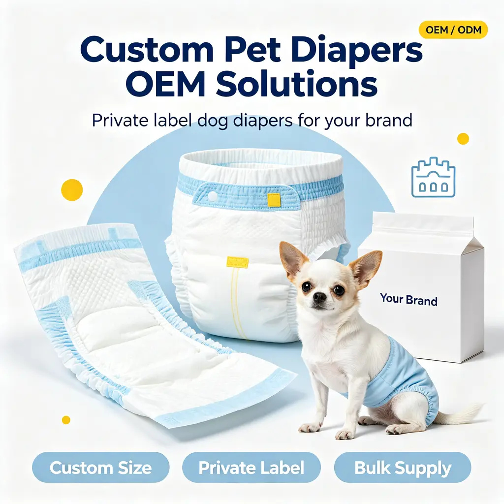 OEM Custom Pet Diapers for Private Label Pet Care Brands