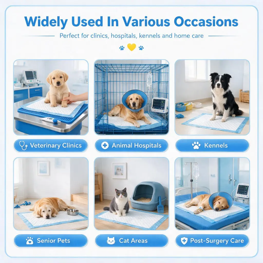 multi use pet potty pads for clinics kennels home care and travel