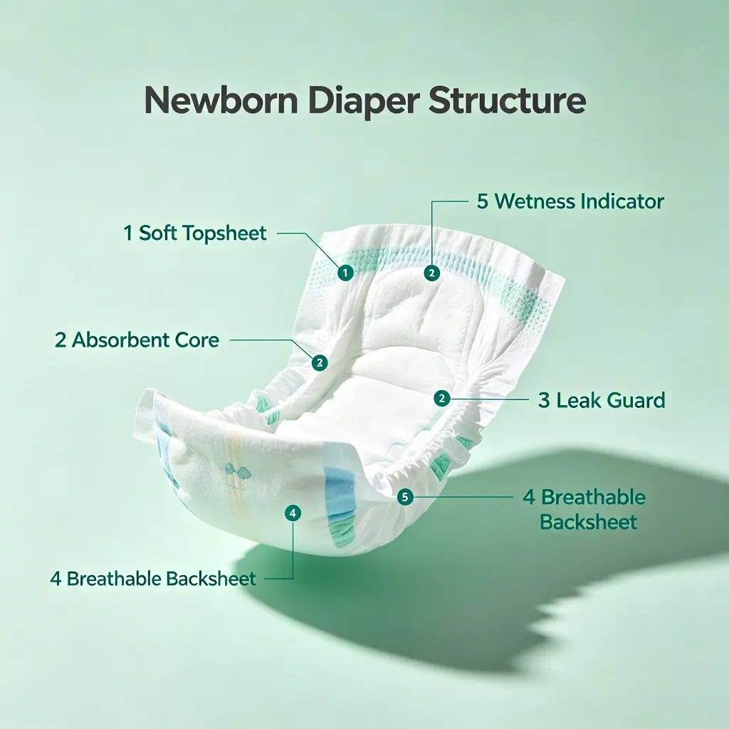 Newborn Diapers for Ultra-Soft Baby Skin Protection