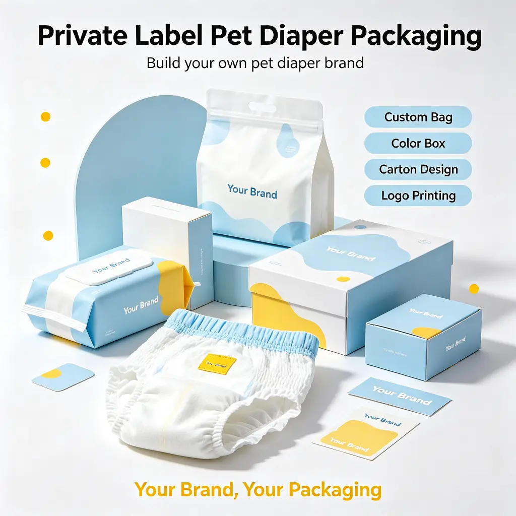 OEM Custom Pet Diapers for Private Label Pet Care Brands